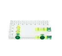 Professional Transparent Multi-Functional Level Bubble Two-Way Level for W/Strong Magnet & Clear Scale 9.53cm/3. Mini Level Bubble Magnet Mini Leveler Tool