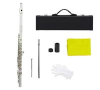 Professional Transverse Flute 16 Hole C Key Closed Open Holes Flute For Student Playing Flute Instruments (Color : White)
