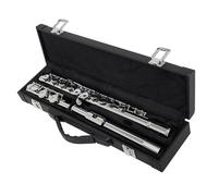 Professional Transverse Flute 16 Holes Flute C Tone Closed Hole Silver Plated Cupronickel Flute Instrument With Accessories