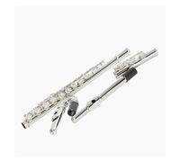Professional Transverse Flute Cupronickel Silver Plated Flute 16 Hole E Key C Tune Elbow Flute For Students Dual Purpose Flute