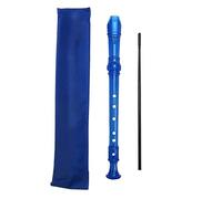Professional Treble Flute 6/8-Hole Saxophone Recorder ABS Clarinet Sound Easy Adjustable Instrument Soprano Recorder (Color : 6 holes blue)