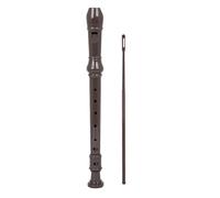 Professional Treble Flute 8 Hole Soprano Recorder with Clarinet Cleaning Rod Woodwind Instrument for Beginners Students