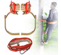 Professional Tree Climbing Gear - Stainless Steel Spikes & Belt, Non-Slip Design for Safe Hunting, Observation, and Fruit Harvesting