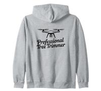 Professional Tree Trimmer Funny Drone Pilot Design Zip Hoodie