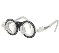 Professional Trial Frame 50MM-72MM Aluminium Alloy Can Carry 4 lense, with Near-Eye Distance Measurement, Adjustable Legs Eyewear Shop and Eye Hospital Use (50MM)(Blue,S)
