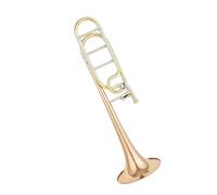 Professional Trombone B/F Trombone Advanced Phosphor Copper Material Voice Professional Brass Instrument With Case Gold Lacquer