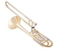 Professional Trombone B Flat To F Key Transposed Tenor Trombone Instrument Brass Band Draw Pipe Playing Brass