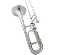 Professional Trombone Bb/F/Eb/D Trombone Musical Intruments Gold Brass Lacquer Finish With Case Mouthpiece(Silver plated)