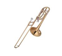 Professional Trombone Bb Flat Tenor Slide Trombone With F Attachment Including Mouthpiece Carry Case Gloves Cloth