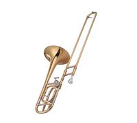 Professional Trombone Bb Flat Tenor Slide Trombone With F Attachment Including Mouthpiece Carry Case Gloves Cloth