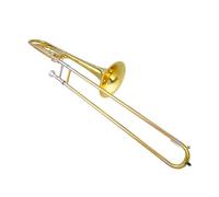 Professional Trombone Instrument Practice Performance Gold Lacquer Bb Tone Double Tenor Trombone