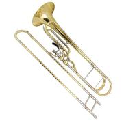 Professional Trombone Professional F Flat Contrabass Trombone Musical Instruments Lacquer With Case Mouthpiece(Lacquer)