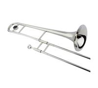Professional Trombone Student Bb Tone Trombone Yellow Brass Silver Plated Trombone With Storage Box And Mouthpiece