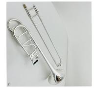 Professional Trombone Tenor Bb/F Trombone Sliver Plated Professional playing musical instruments with shell and mouthpiece