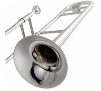Professional Trombone Tenor Trombone B-flat Tenor Stretch Trombone Beginner Instrument Wind Instrument Silver