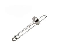 Professional Trombone Tenor Trombone Instrument B Flat Tune Gold And Silver Two-color Trombone Instrument(Silver)