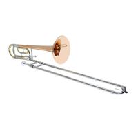 Professional Trombone Tenor Tune B Flat Then F Key Played On A Trombone Brass Breech And Marching Pipe