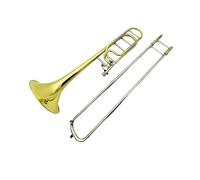 Professional Trombone Trombone Bb/f Brass Plated Musical Instrument With Case Accessories