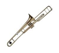 Professional Trombone Yellow Brass Gold Lacquer C Tone Trombone Instrument Stainless Steel 3 Pistons Trombone With Case