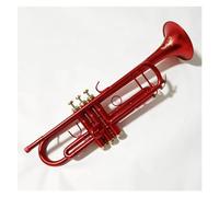 Professional Trumpet Bb B Flat Brass Instrument Red Trompete With Case Strap Mouthpiece Musical Instrument Accessories