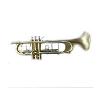 Professional Trumpet Bb Tune Brass Gold Plated Surface Professional Music Instruments With Case (Color : Gold)