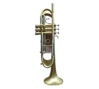 Professional Trumpet Bb Tune Brass Gold Plated Surface Professional Music Instruments With Case(G)
