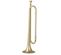 Professional Trumpet Brass C Bugle Call Gold-Plated Trumpet Cavalry Horn With Mouthpiece Musical Instrument For Beginners
