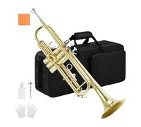 Professional Trumpet Brass Gold Trumpet Digital Mechanical Welding Pipe Music Adopts Brass Musical Instruments