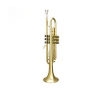 Professional Trumpet Instrument Beginner Performance Level Adult B Flat Lacquer Gold