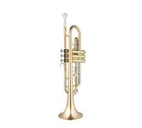 Professional Trumpet Instrument Beginner Performance Level Adult B Flat Lacquer Gold