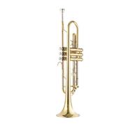 Professional Trumpet Instrument Beginner Performance Level Adult B Flat Lacquer Gold