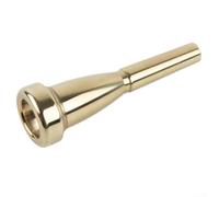 Professional Trumpet Mouthpiece 3C 7C Gold Silver Plated Brass Alloy for Bach Students for jazz Players Intermediate Advanced Musicians Precise Fit 8.5cm(Gold 5C)