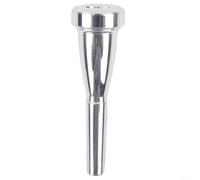 Professional Trumpet Mouthpiece 3C 7C Size Gold Plated Copper Alloy for Bach Intermediate Advanced Players Precise CAD Design For Easy Carry Musical(Silver 7C)