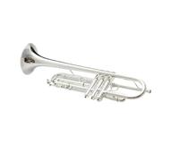 Professional Trumpet The Piston Bb Trumpet Brass Silver Plated Musical Instrument Bb Trumpet With Mouthpiece Gloves Case