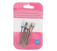 Professional Tungsten Steel Ceramic Nail Drill Bits Set 7PCS Gel Polish Removal Reshaping Buffing Smoothing Cuticle Remover Bits for Home Salon Nail Artists Beginners