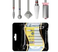 Professional Tungstens Nails Grinding Heads Set For Precise Cuticle Removal And Safe Manicure Design Ergonomic Nail Drill Bits For Sensitives Skin