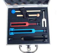 Professional Tuning Fork Set - 128C/OM136.1/MI528/4096C, Chakra Sound Healing Percussion Instrument for Yoga Meditation Tuning Biofield