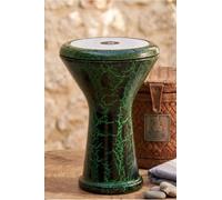 Professional Turkish Darbuka Drum 44 cm - Hand Engraved Erzincan Design, Cast Aluminium Goblet Drum, 8 Lug Tunable Doumbek with Carry Bag
