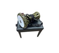 Professional Turkish Darbuka Drum 44 cm - Hand Engraved Erzincan Design, Cast Aluminium Goblet Drum, 8 Lug Tunable Doumbek with Carry Bag