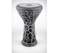 Professional Turkish Darbuka Drum 44 cm - Hand Engraved Erzincan Design, Cast Aluminium Goblet Drum, 8 Lug Tunable Doumbek with Carry Bag