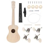 Professional Uke 21/23 Inch Wood Ukulele DIY Kit Rosewood Basswood ABS Fingerboard Hawaii Guitar For Handwork Painting(B 23)