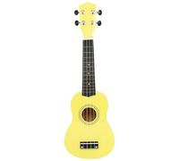 Professional Uke 21-inch Colorful Ukulele Four-string Wooden Small Guitar Beginner Instrument(Yellow)