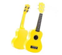 Professional Uke 21 Inch Treble Ukulele 12 Carbon Fiber Ukulele Colorful Acoustic 4 Strings Hawaii Guitar Instrument For Music Beginner(Yellow)