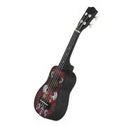 Professional Uke 21-inch Ukulele Skull Ukulele Practice Playing Colorful Small Guitar(2)