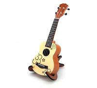 Professional Uke 21inch Spruce Wood Patterned Ukulele With Rosewood Fingerboard Four Strings And Built In Pickup And Equalizer(Only ukulele)