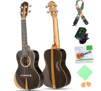 Professional Uke 8.5 X 2.8 X 25 Inches Professional Hawaii Suitable For Beginners Equipped With Gig Bag Strap String Set
