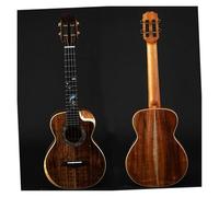 Professional Uke Full Solid Koa Wood Ukuleles Tenor Size Ukuleles