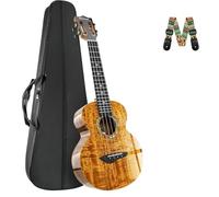 Professional Uke Glossy Curly Acacia Wood 23inch Concert Ukulele Suitable For Beginners Handcrafted