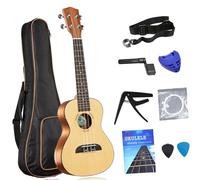 Professional Uke Ukulele 23/26 InchConcert/tenor Guitar Spruce Ukuleles Small Hawaii Guitars For Beginner(23)