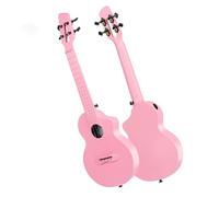 Professional Uke Ukulele Carbon Fiber Small Guitar 23 Inch Pink